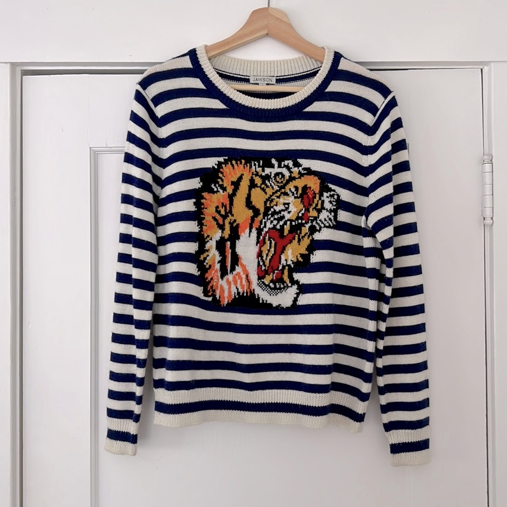 Vintage Tiger Striped Sweater
